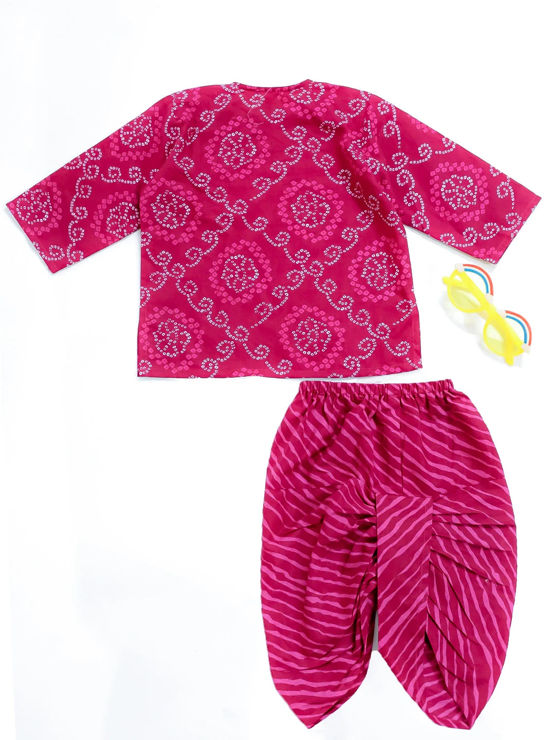 Dhoti Kurta Set for Boys - Pink | BR24IN85PIA | DesiQlo