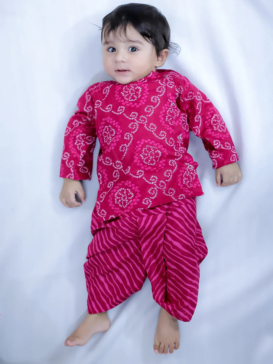 Dhoti Kurta Set for Boys - Pink | BR24IN85PIA | DesiQlo