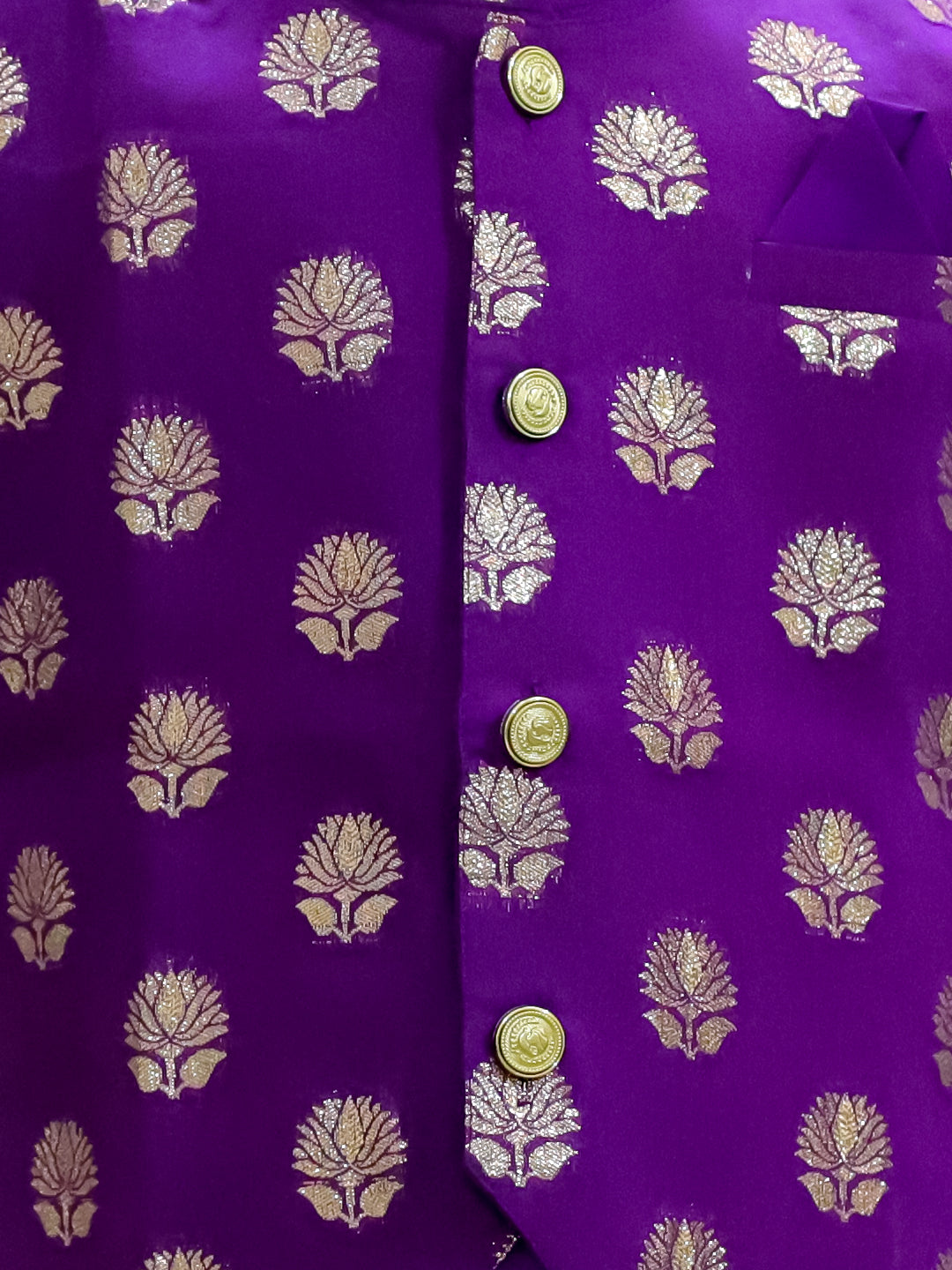 Kurta Pajama Set for Boys - Purple | BR24KP71PRA | DesiQlo