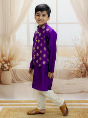 Kurta Pajama Set for Boys - Purple | BR24KP71PRA