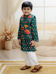 Kurta Pajama Set for Boys - Green | BR24KP74GRA