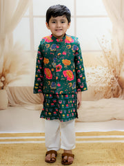 Kurta Pajama Set for Boys - Green | BR24KP74GRA