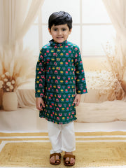 Kurta Pajama Set for Boys - Green | BR24KP74GRA