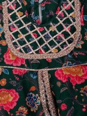 Ethnic Suit Set for Girls - Green | BR24SU58GRA