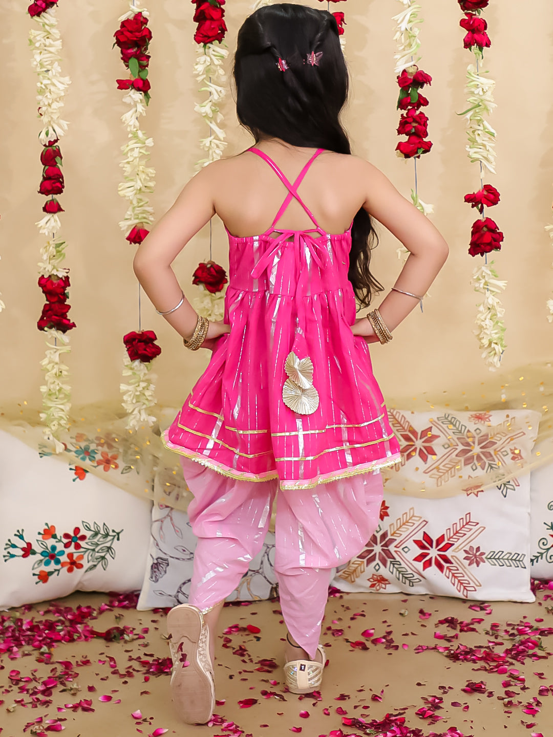 Ethnic Suit Set for Girls - Blue | BS25SU13BLA | DesiQlo