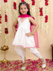 Ethnic Suit Set for Girls - Fuchsia | BS25SU13PIA
