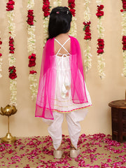 Ethnic Suit Set for Girls - Fuchsia | BS25SU13PIA