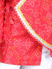 Cotton Kurta Pajama Set for Boys - Red | BS22IN18RDA