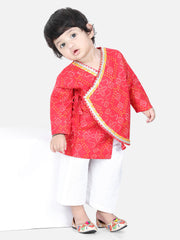 Cotton Kurta Pajama Set for Boys - Red | BS22IN18RDA