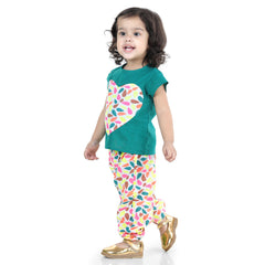 Ethnic Suit Set for Girls - Blue | BS22IW24BLC