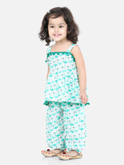 Ethnic Suit Set for Girls - Green | BS22IW26GRC