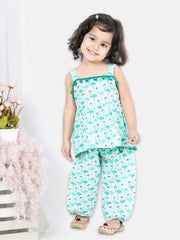 Ethnic Suit Set for Girls - Green | BS22IW26GRC