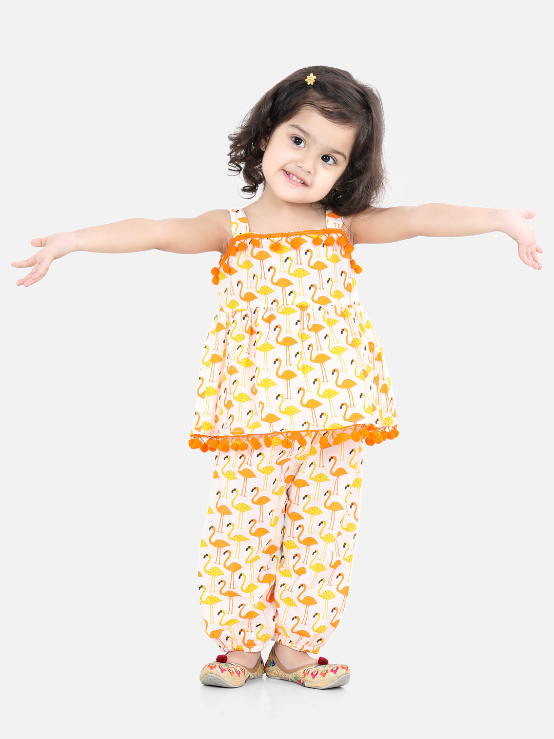 Ethnic Suit Set for Girls - Orange | BS22IW26ORC | DesiQlo