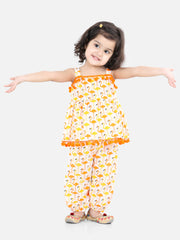 Ethnic Suit Set for Girls - Orange | BS22IW26ORC