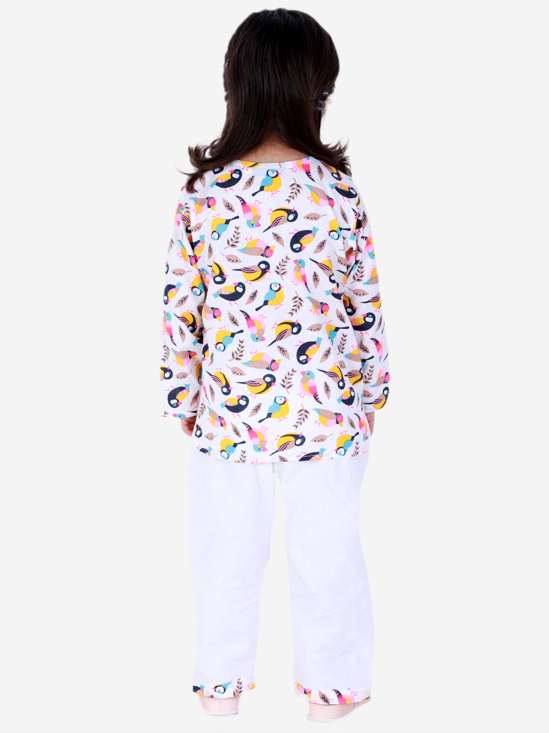 Cotton Night Suit for Kids - White | BS22NS11WHA | DesiQlo