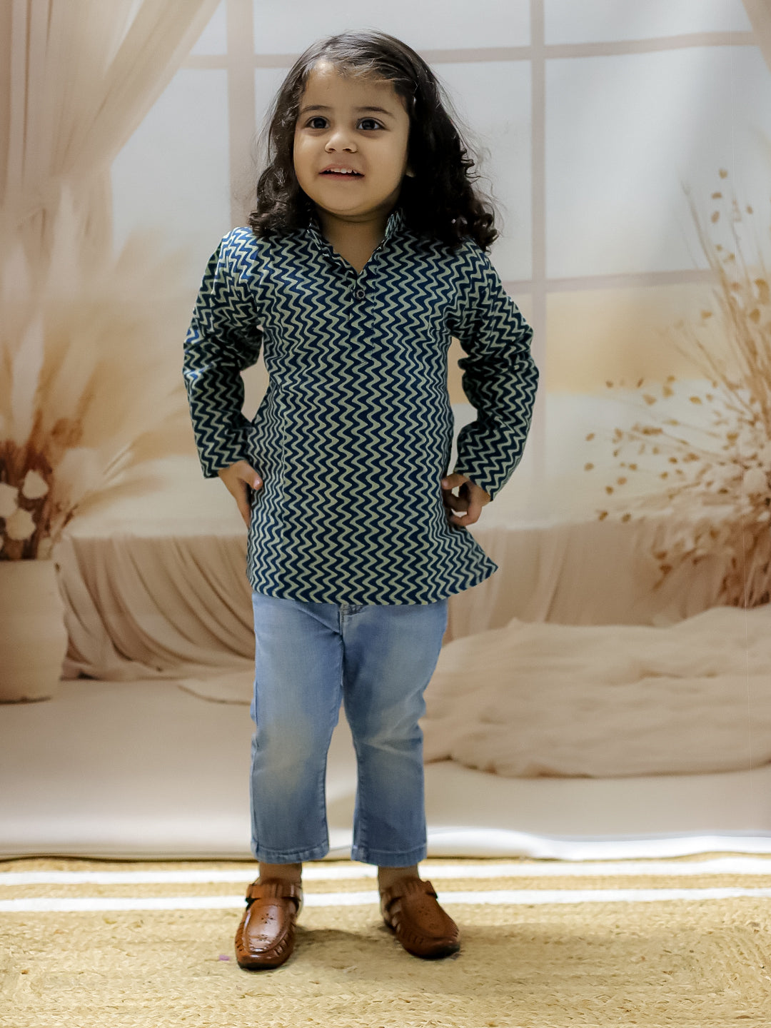 Pure Cotton Sweatshirt for Boys - Blue | BS22TP12BLB | DesiQlo