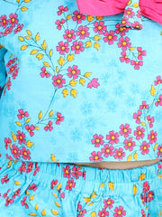Ethnic Suit Set for Girls - Blue | BS23IW29BLB