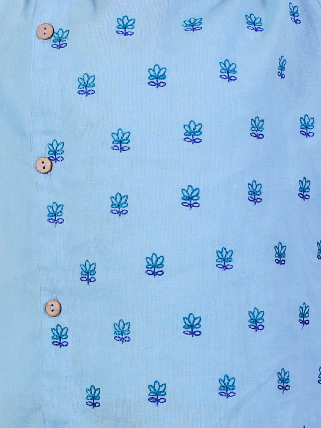 Cotton Dhoti Kurta Set for Kids - Blue | BS24DK60BLA | DesiQlo