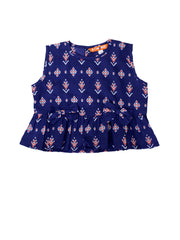 Pure Cotton Ethnic Clothing Set for Girls - Purple | BS24IN64PRA