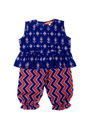 Pure Cotton Ethnic Clothing Set for Girls - Purple | BS24IN64PRA