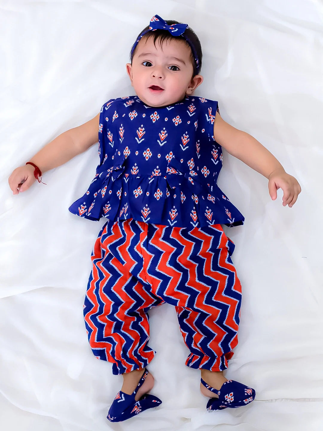 Pure Cotton Ethnic Clothing Set for Girls - Purple | BS24IN64PRA