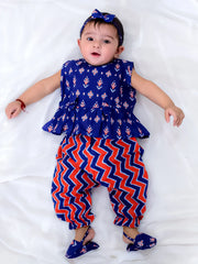 Pure Cotton Ethnic Clothing Set for Girls - Purple | BS24IN64PRA