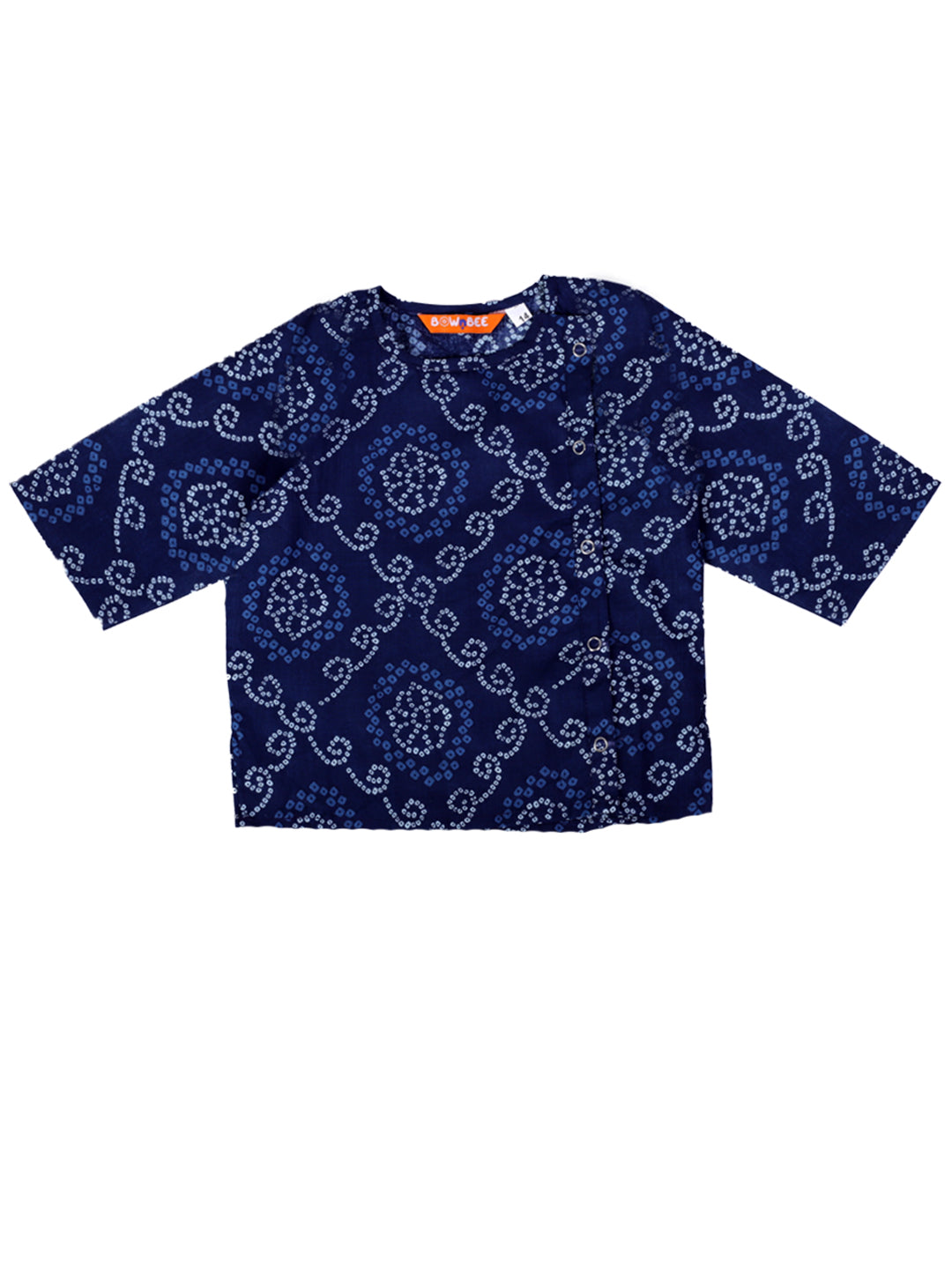 Pure Cotton Dhoti Kurta Set for Boys - Blue | BS24IN66BLA | DesiQlo