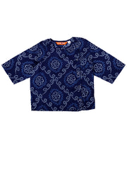 Pure Cotton Dhoti Kurta Set for Boys - Blue | BS24IN66BLA