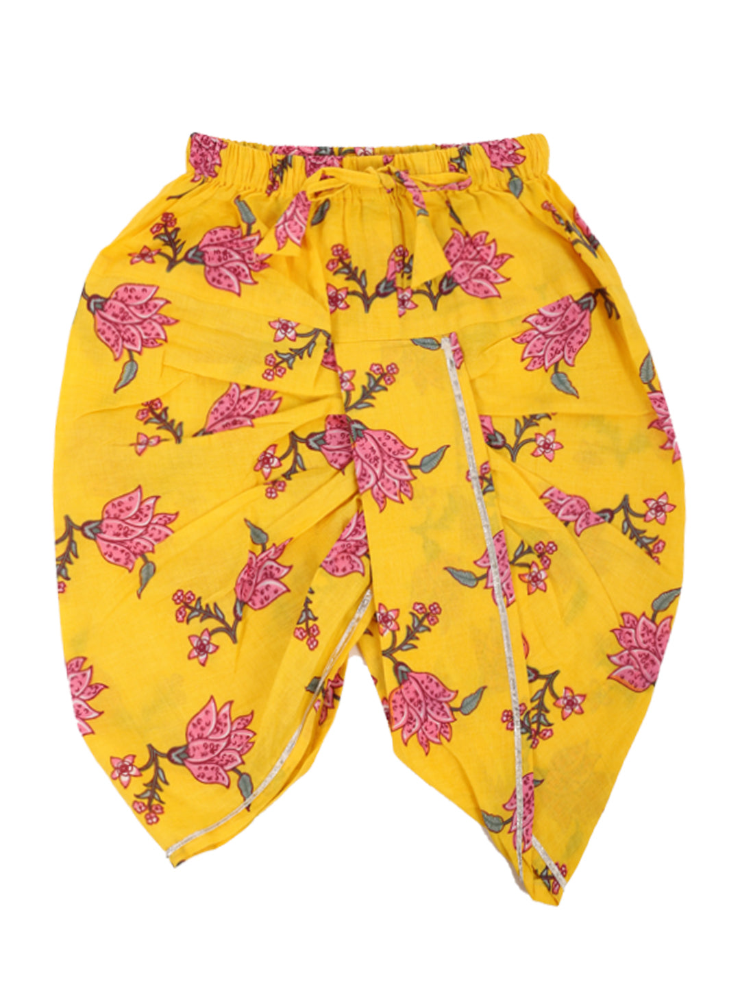 Pure Cotton Dhoti Kurta Set for Boys - Yellow | BS24IN66YWA | DesiQlo
