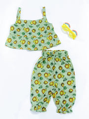 Ethnic Clothing Set for Girls - Green | BS24IN73GRA