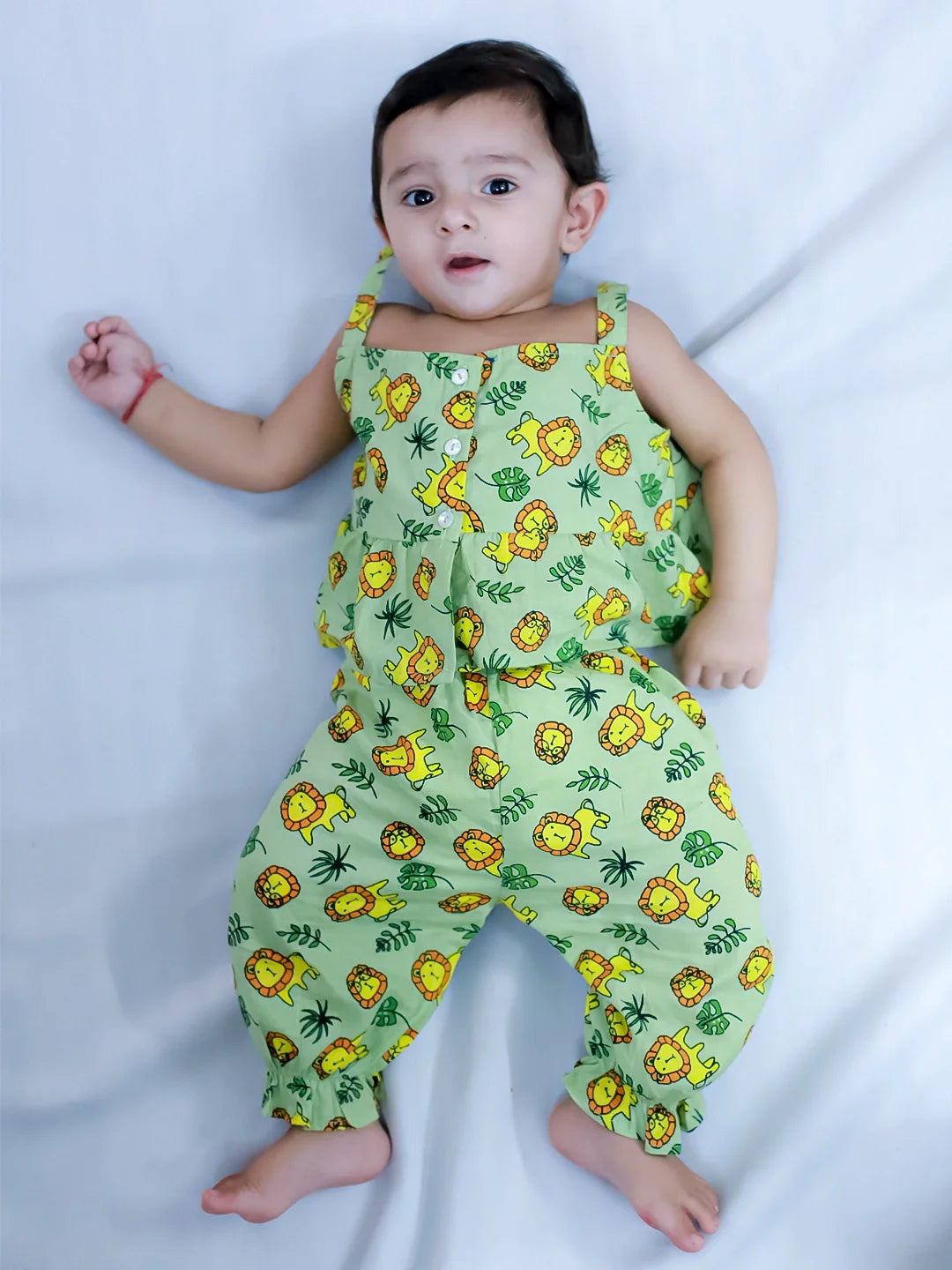 Ethnic Clothing Set for Girls - Green | BS24IN73GRA | DesiQlo
