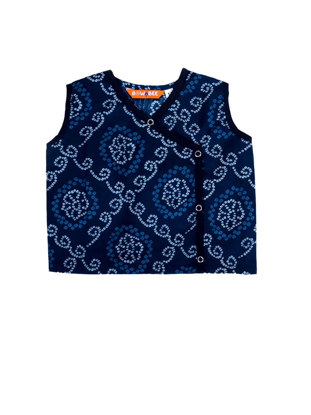 Pure Cotton Ethnic Clothing Set for Boys - Blue | BS24IN77BLA | DesiQlo