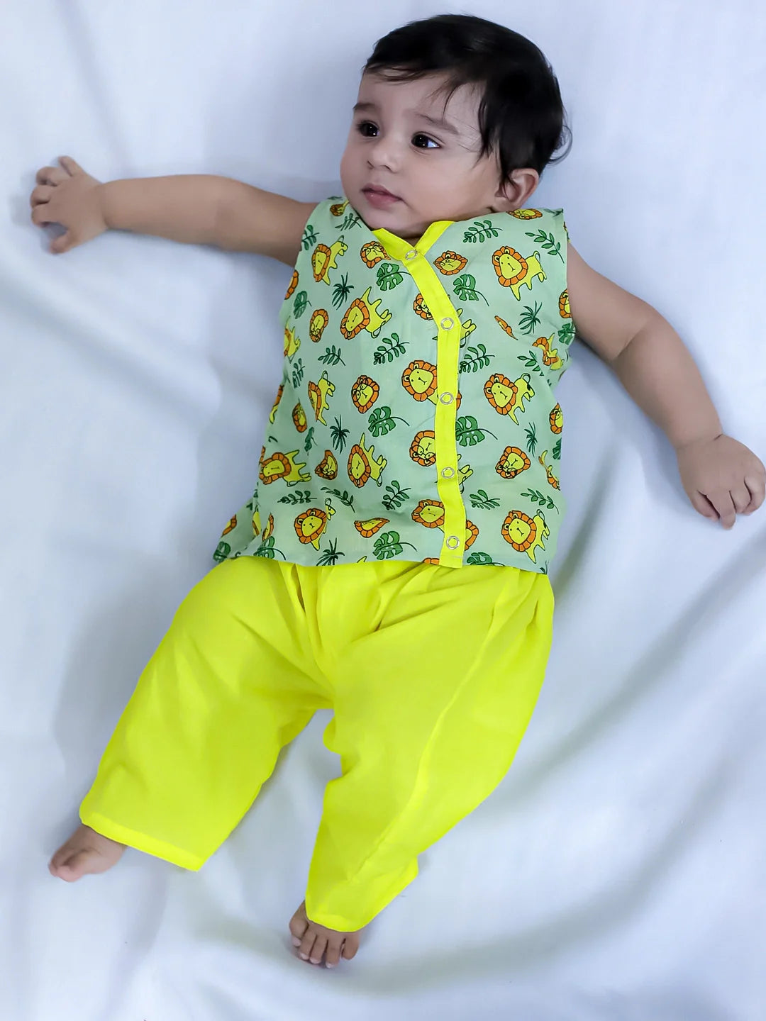 Ethnic Clothing Set for Boys - Green | BS24IN77GRA | DesiQlo