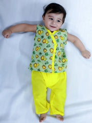 Ethnic Clothing Set for Boys - Green | BS24IN77GRA