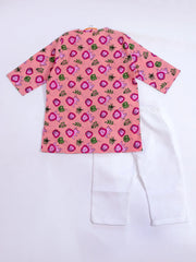 Kurta Pajama Set for Boys - Pink | BS24IN78PIA
