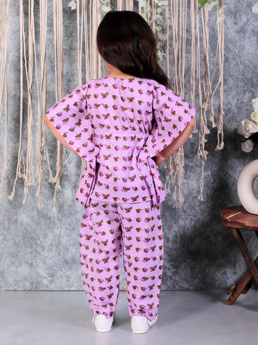 Pure Cotton Ethnic Clothing Set for Kids - Purple | BS24IW55PRA | DesiQlo
