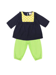 Cotton Ethnic Suit Set for Girls - Blue | BS24IW58BLA