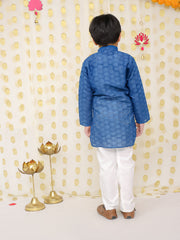 Cotton Kurta Pajama Set for Boys - Sky Blue | BS24KP65BLC