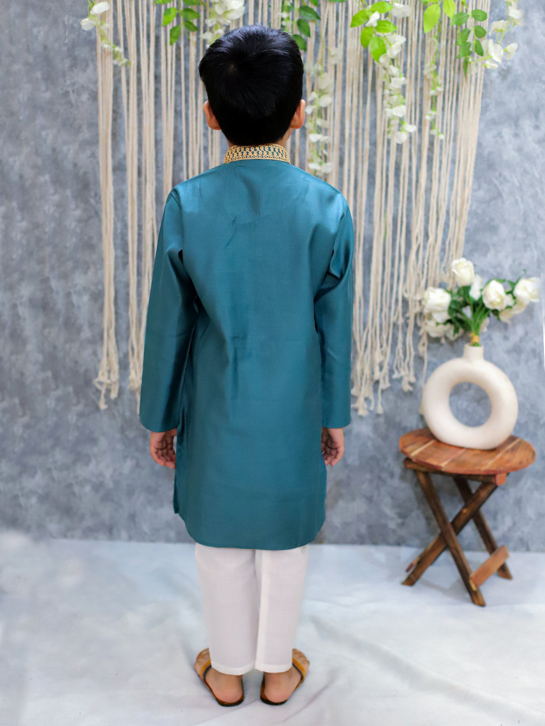 Kurta Pajama Set for Boys - Green | BS24KP66GRB | DesiQlo