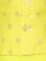 Cotton Kurta Pajama Set for Boys - Yellow | BS24KP67YWC