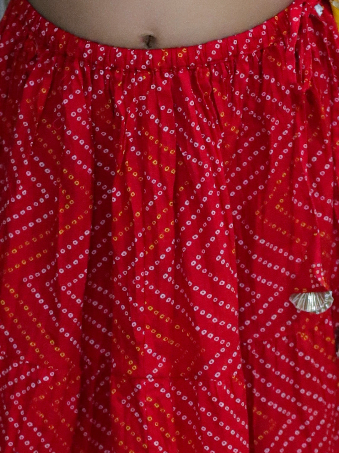 Lehenga Choli Set for Kids - Red | BS24LC73RDB | DesiQlo