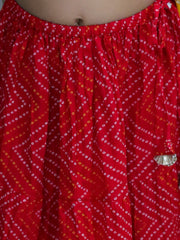 Lehenga Choli Set for Kids - Red | BS24LC73RDB