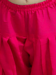 Silk Blend Ethnic Suit Set for Girls - Pink | BS24SU48PIA