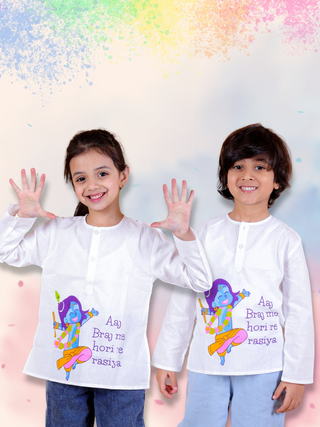 Pure Cotton Sweatshirt for Unisex - White | BS24TP46WHA