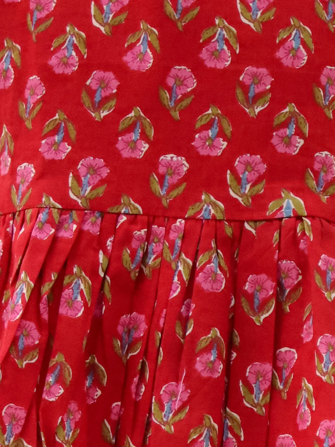 Lehenga Choli Set for Girls - Red | BS25CS03RDA | DesiQlo