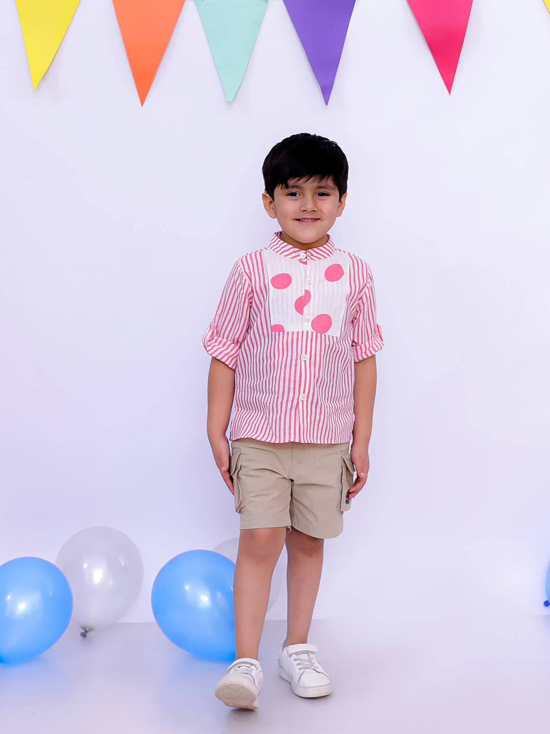 Short Kurta for Boys - Blue | BS25SK02BLA | DesiQlo