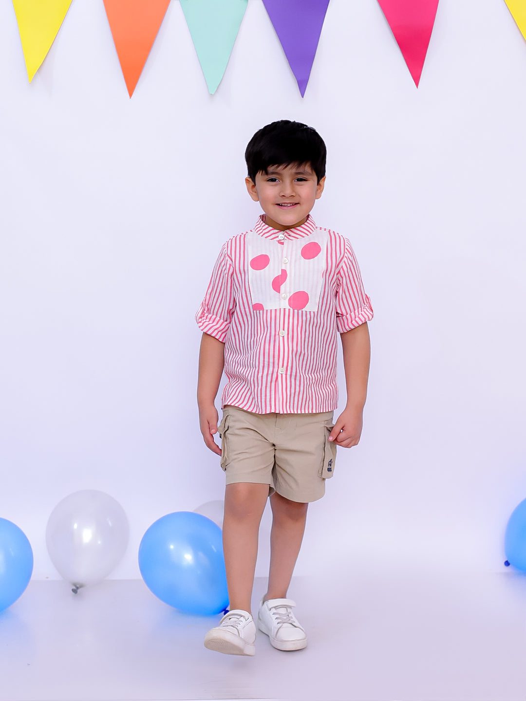Short Kurta for Boys - Blue | BS25SK02BLA | DesiQlo