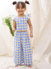 Ethnic Clothing Set for Girls - Blue | BS25CS06BLA