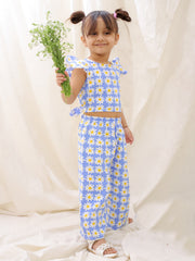 Ethnic Clothing Set for Girls - Blue | BS25CS06BLA
