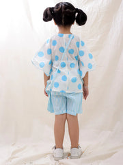 Ethnic Clothing Set for Girls - Blue | BS25CS07BLA